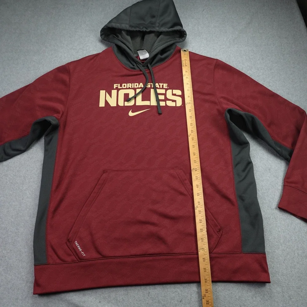 Florida State FSU Seminoles‎ Hoodie Mens XL Maroon Therma-FIT Nike NCAA